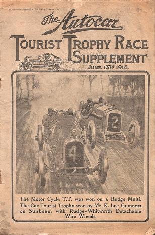 1914 TT programme